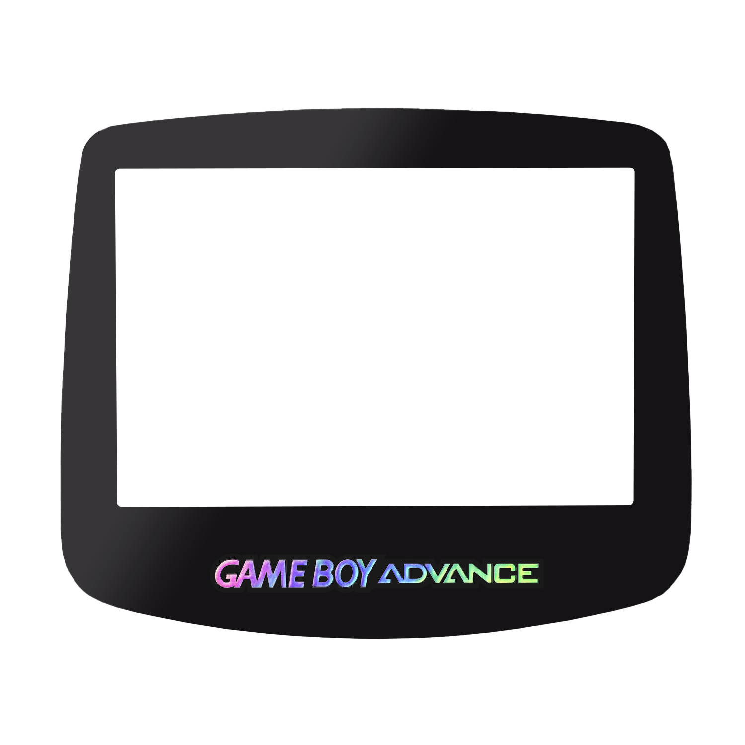 Game Boy Advance Glas Display Scheibe (Schwarz Holo)