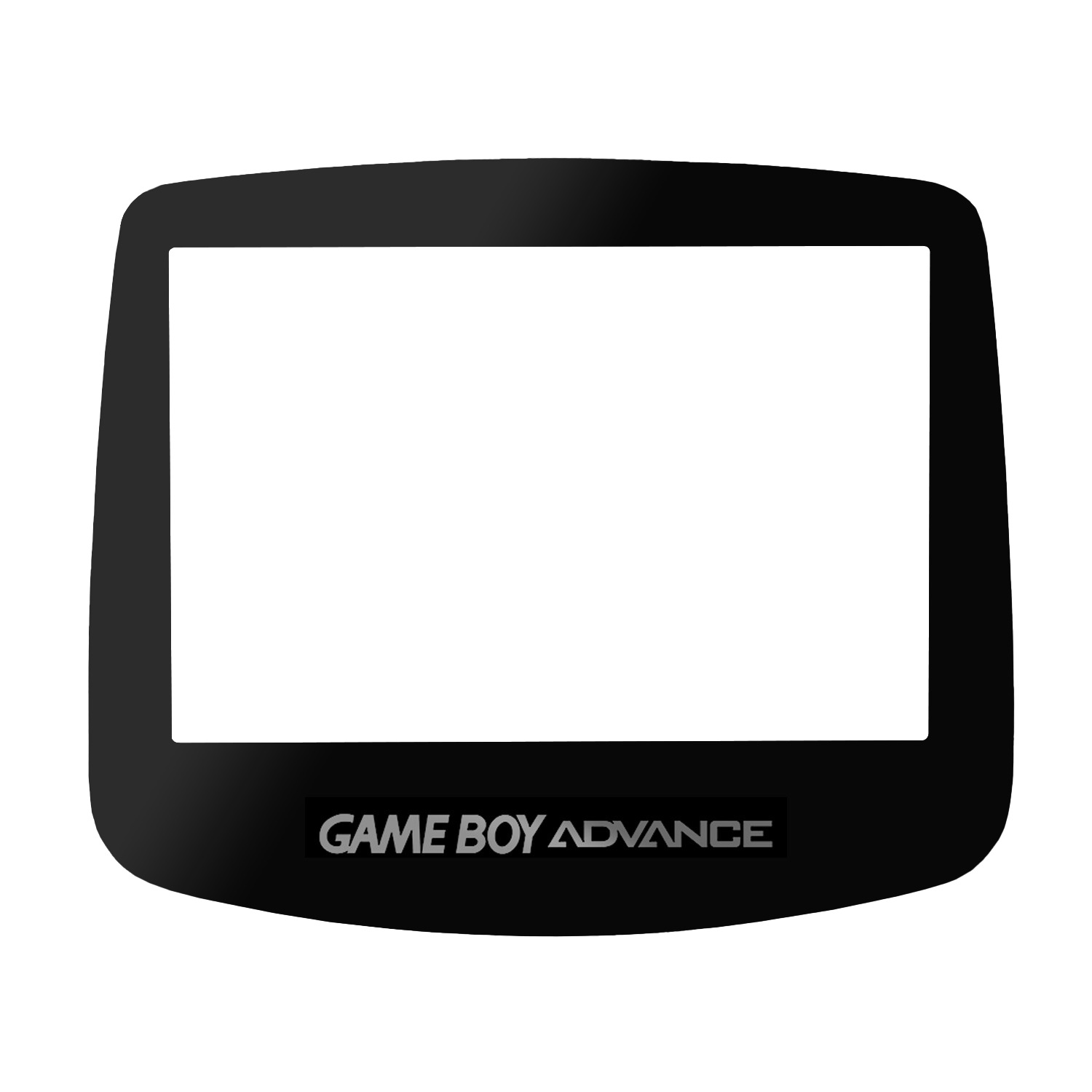 Glas Display Scheibe (Schwarz) für Game Boy Advance