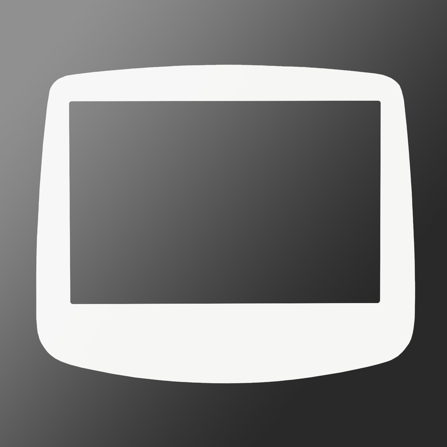 Glas Display Scheibe (Weiß Debrand) für Game Boy Advance