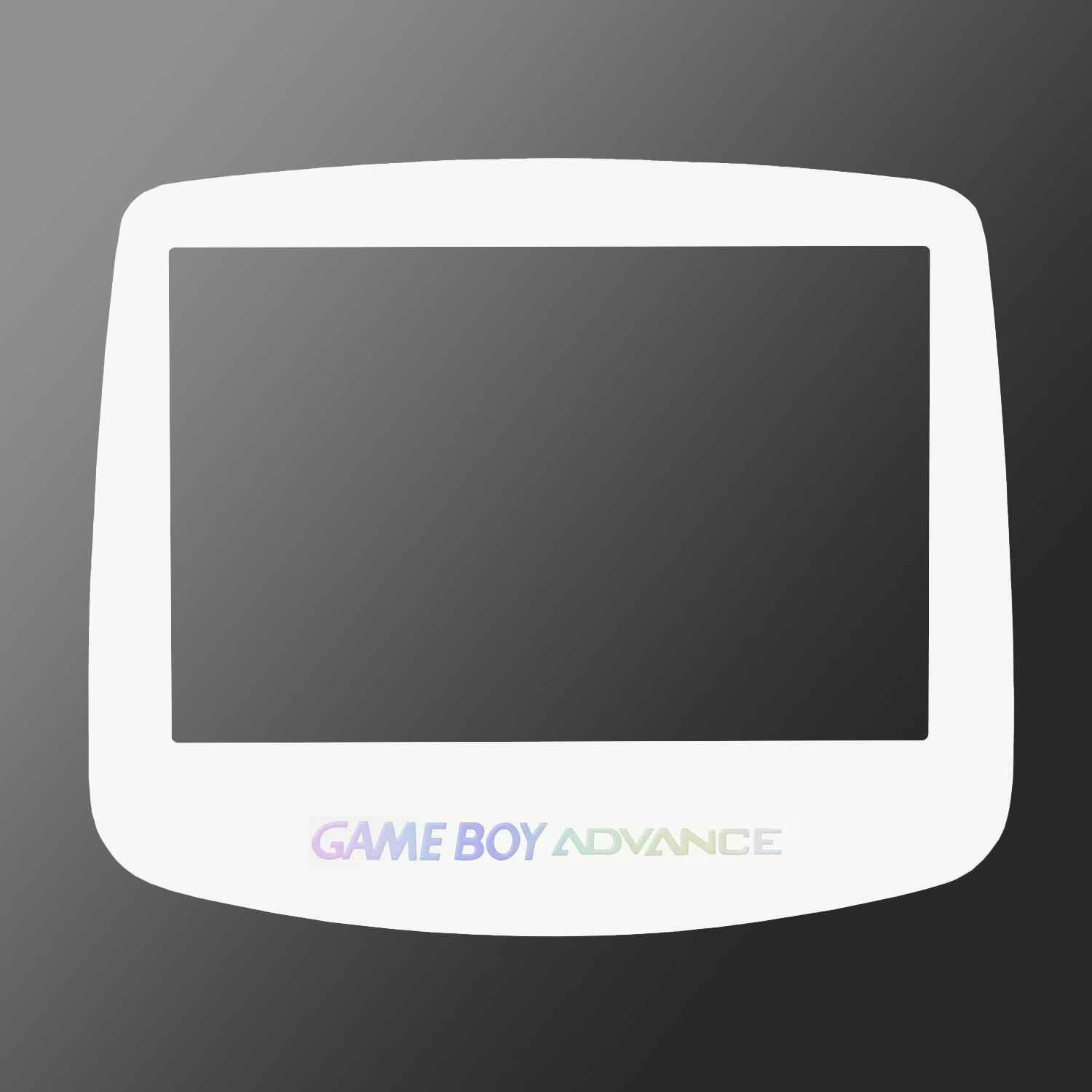 Glas Display Scheibe (Weiß Holo) für Game Boy Advance