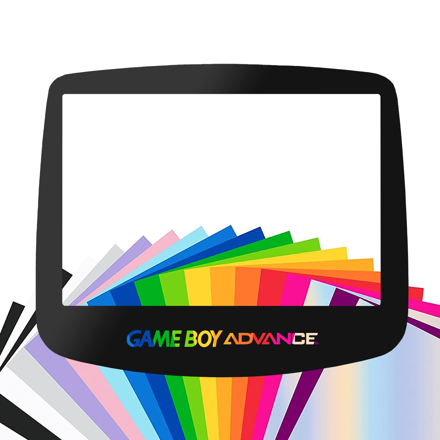 Game Boy Advance IPS Disc (Black / Clear Text)