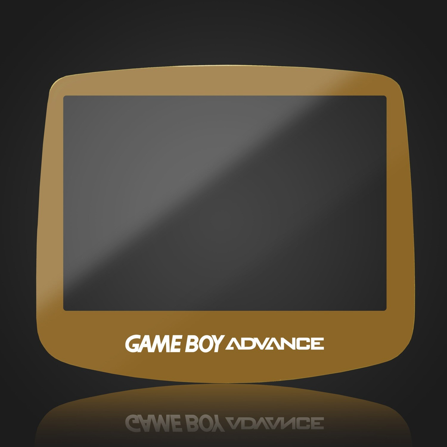 RetroSix IPS Display Scheibe aus gehärtetem Glas für Game Boy Advance (Gold)