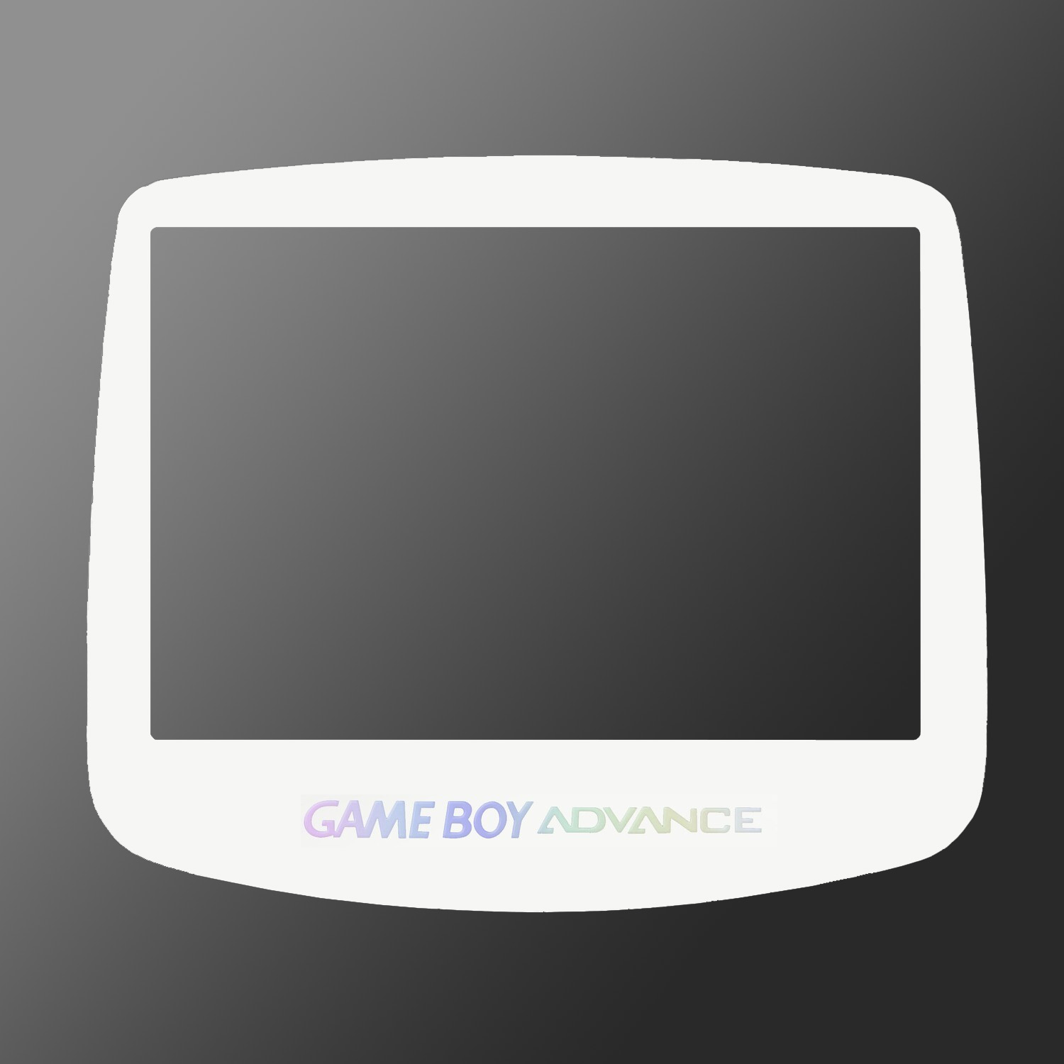 Game Boy Advance IPS Display Scheibe (Weiß Holo)