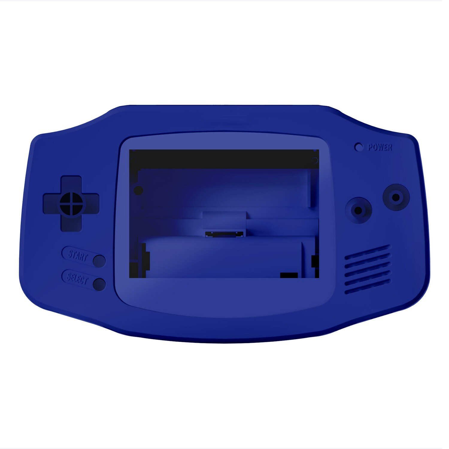 Gehäuse (Solid Blue) für Game Boy Advance