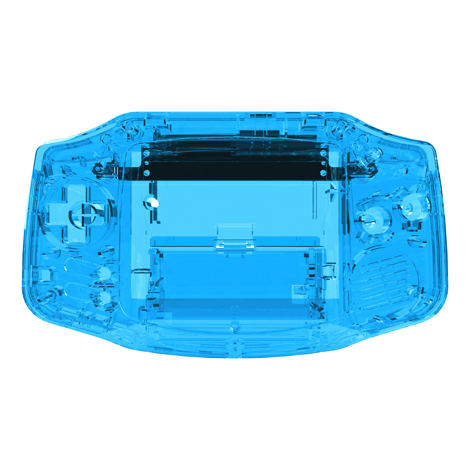 Gehäuse (Crystal Blue) für Game Boy Advance