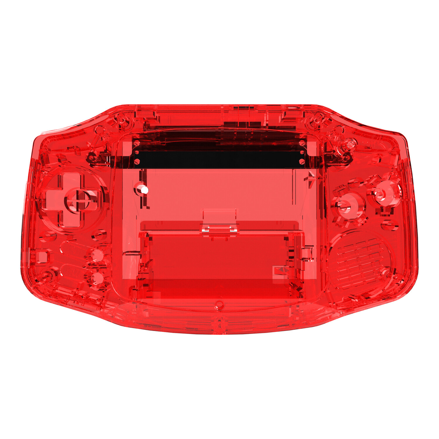 Gehäuse (Crystal Red) für Game Boy Advance