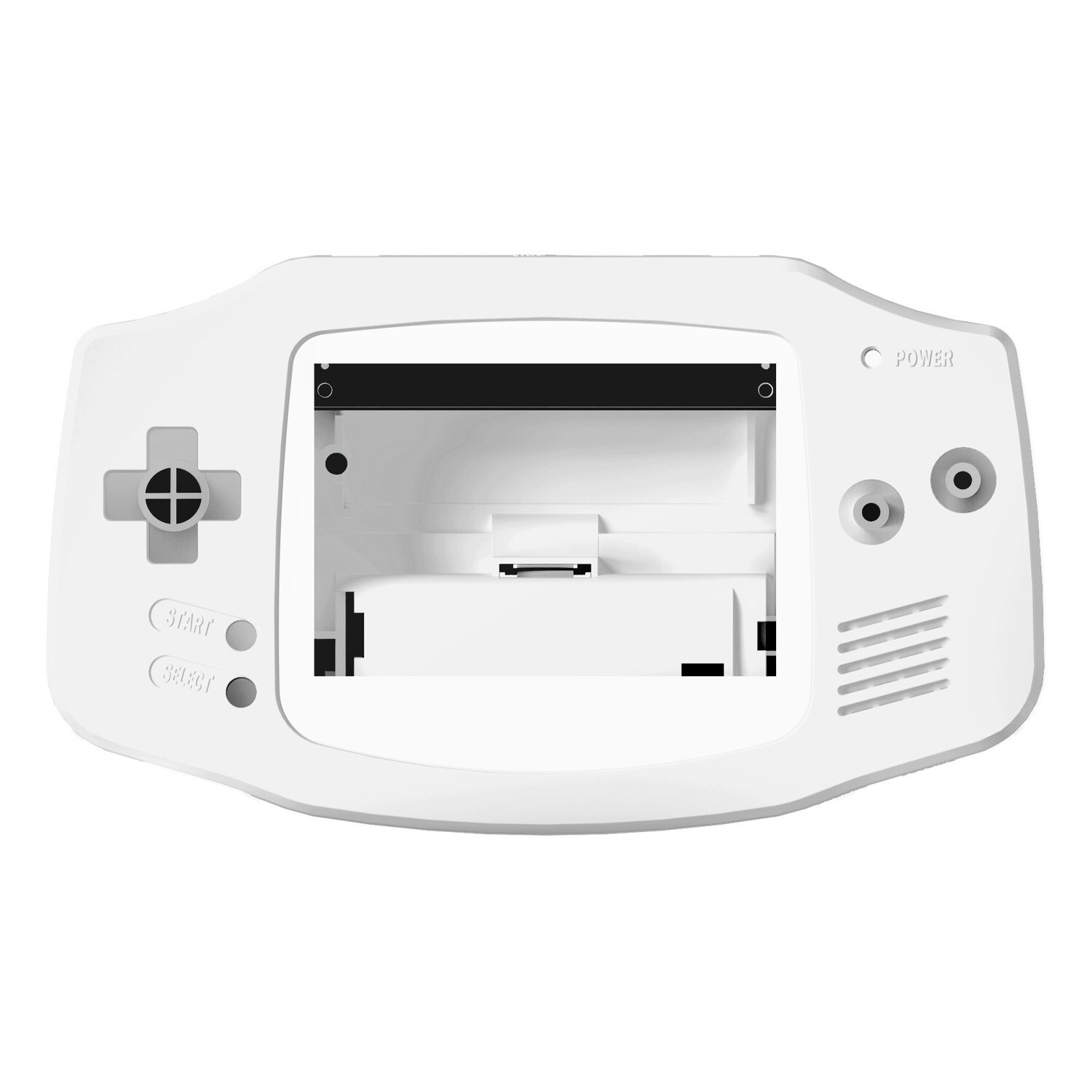 Gehäuse (Pure White) für Game Boy Advance