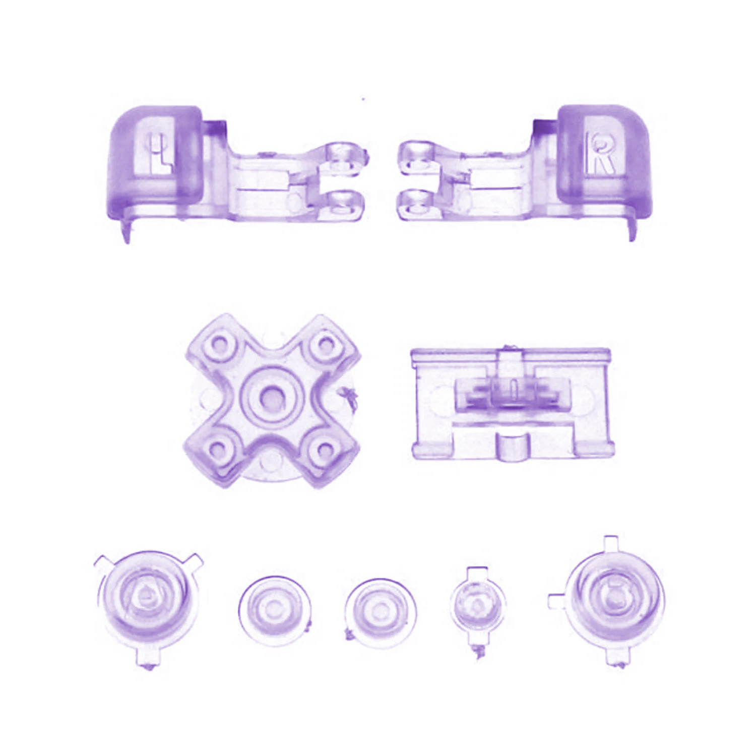 Game Boy Advance SP Buttons (Atomic Purple)