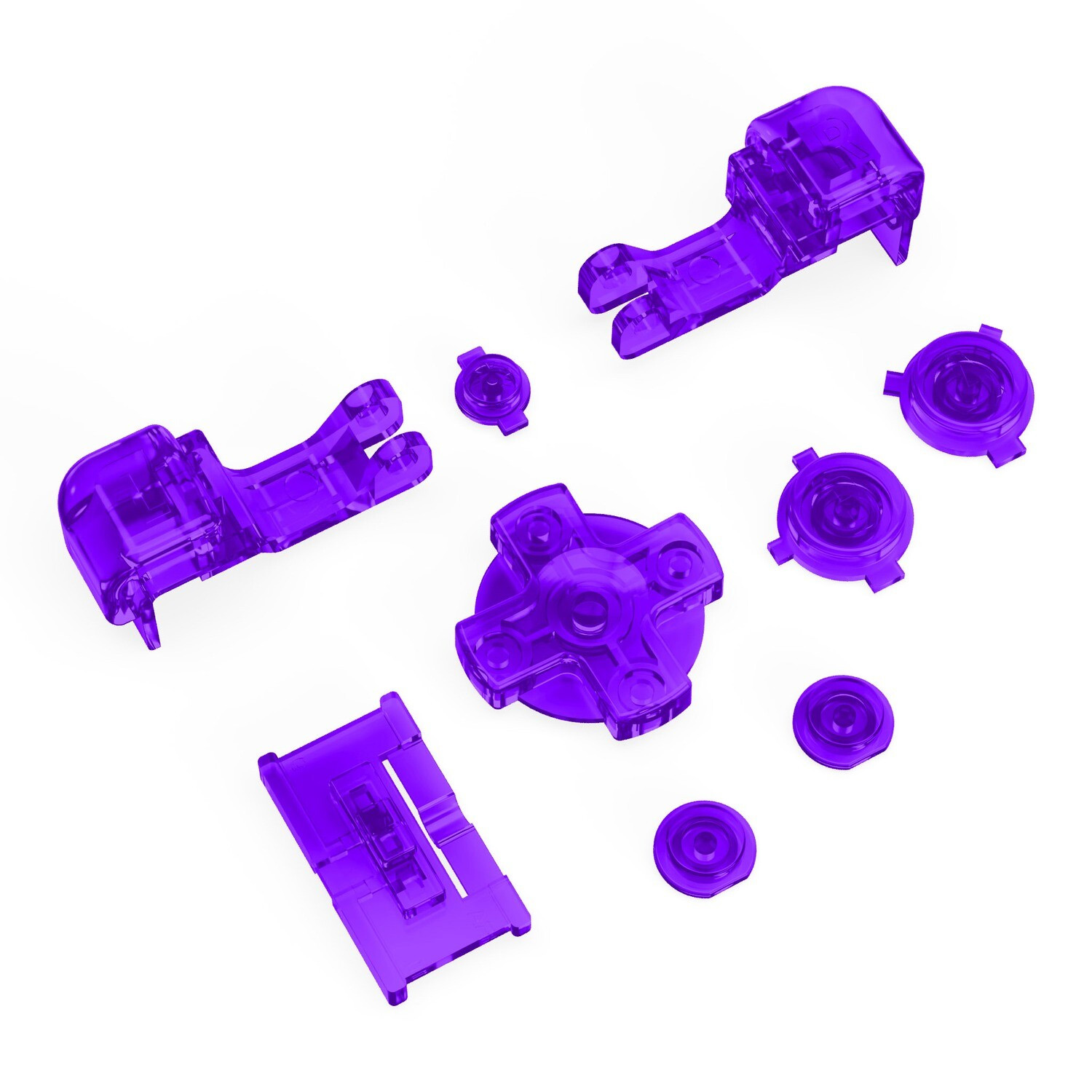 Game Boy Advance SP Buttons (Clear Purple)