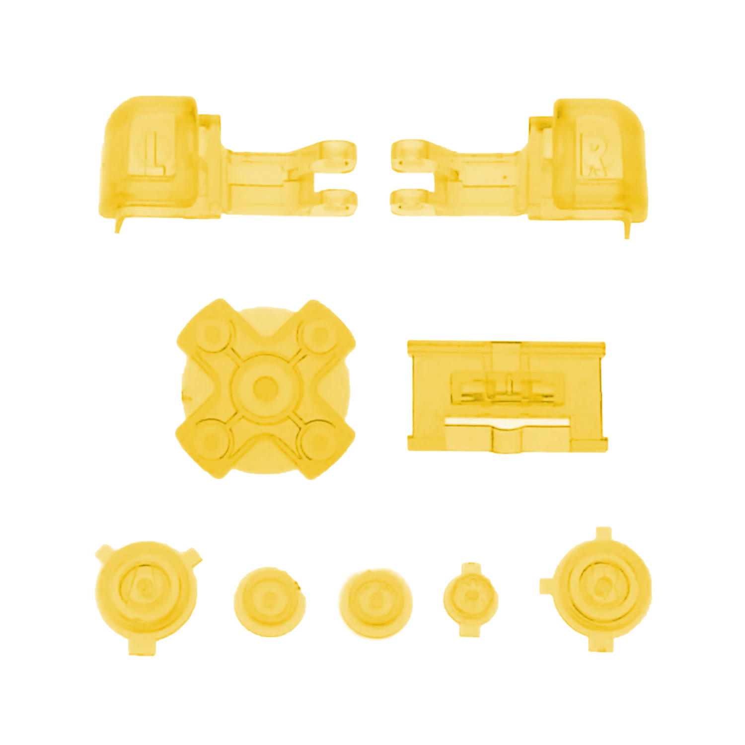 Buttons (Gelb Transparent) für Game Boy Advance SP