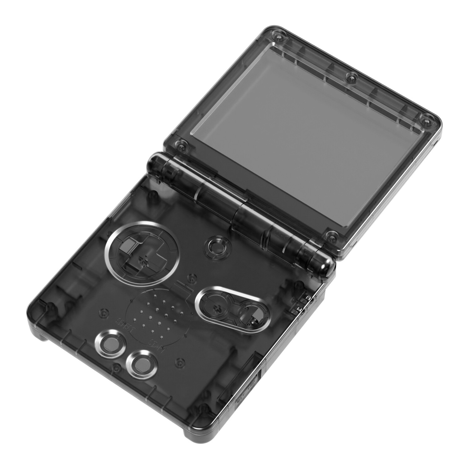 Game Boy Advance SP Gehäuse (Clear Black)