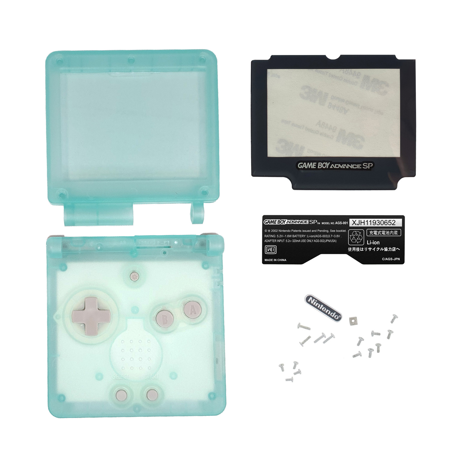 Game Boy Advance SP Shell (Glow in the Dark)