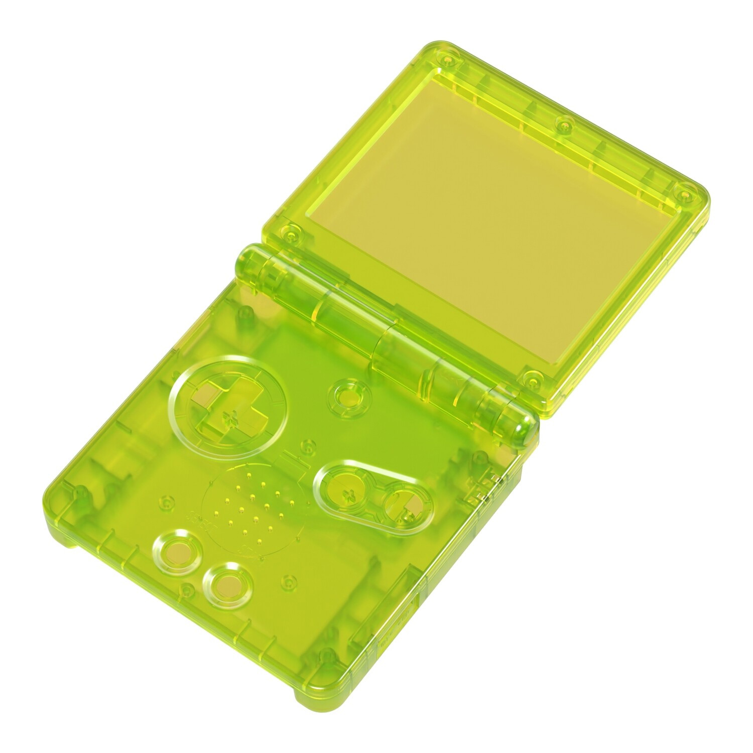 Game Boy Advance SP Gehäuse (Clear Yellow)