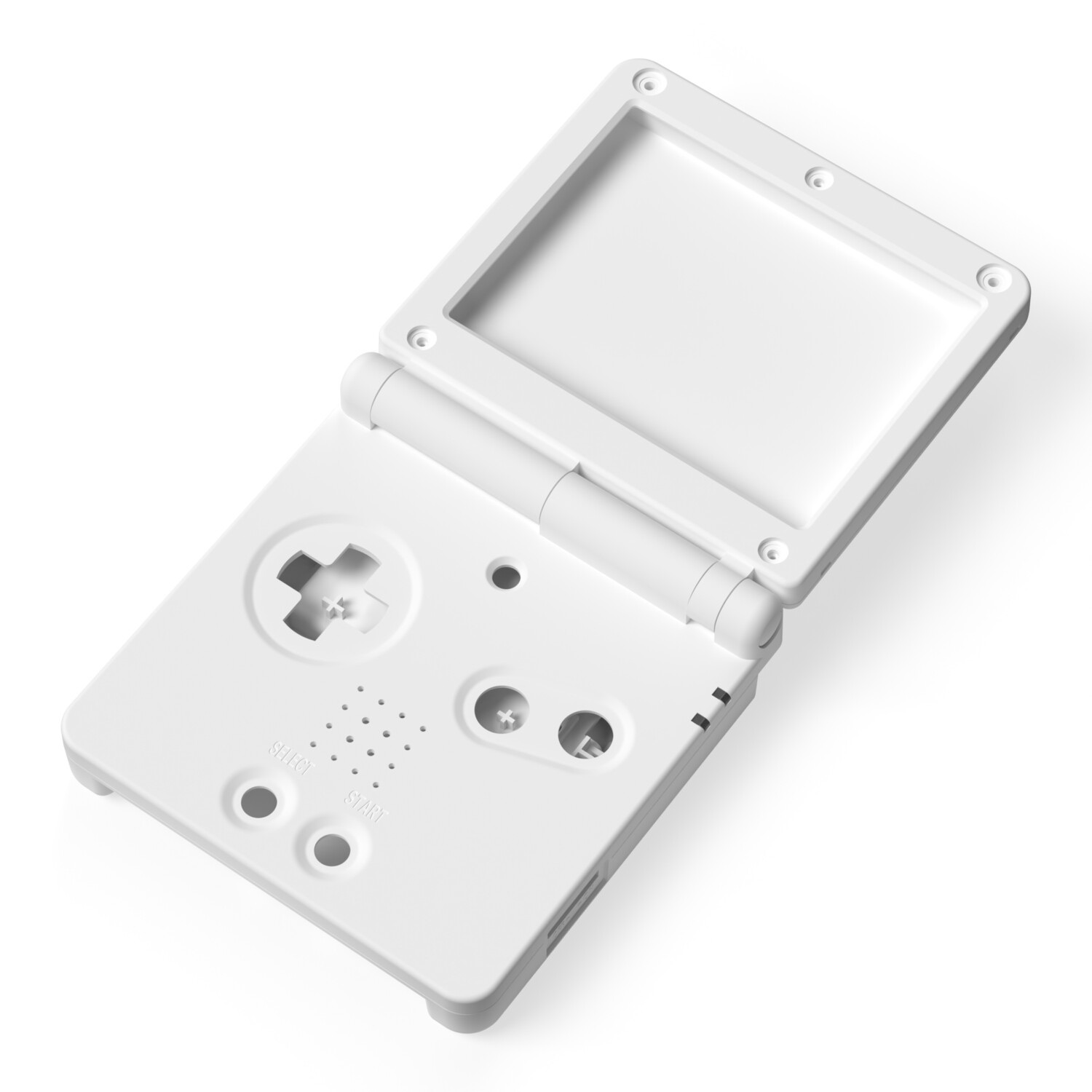 Gehäuse (Pure White) für Game Boy Advance SP
