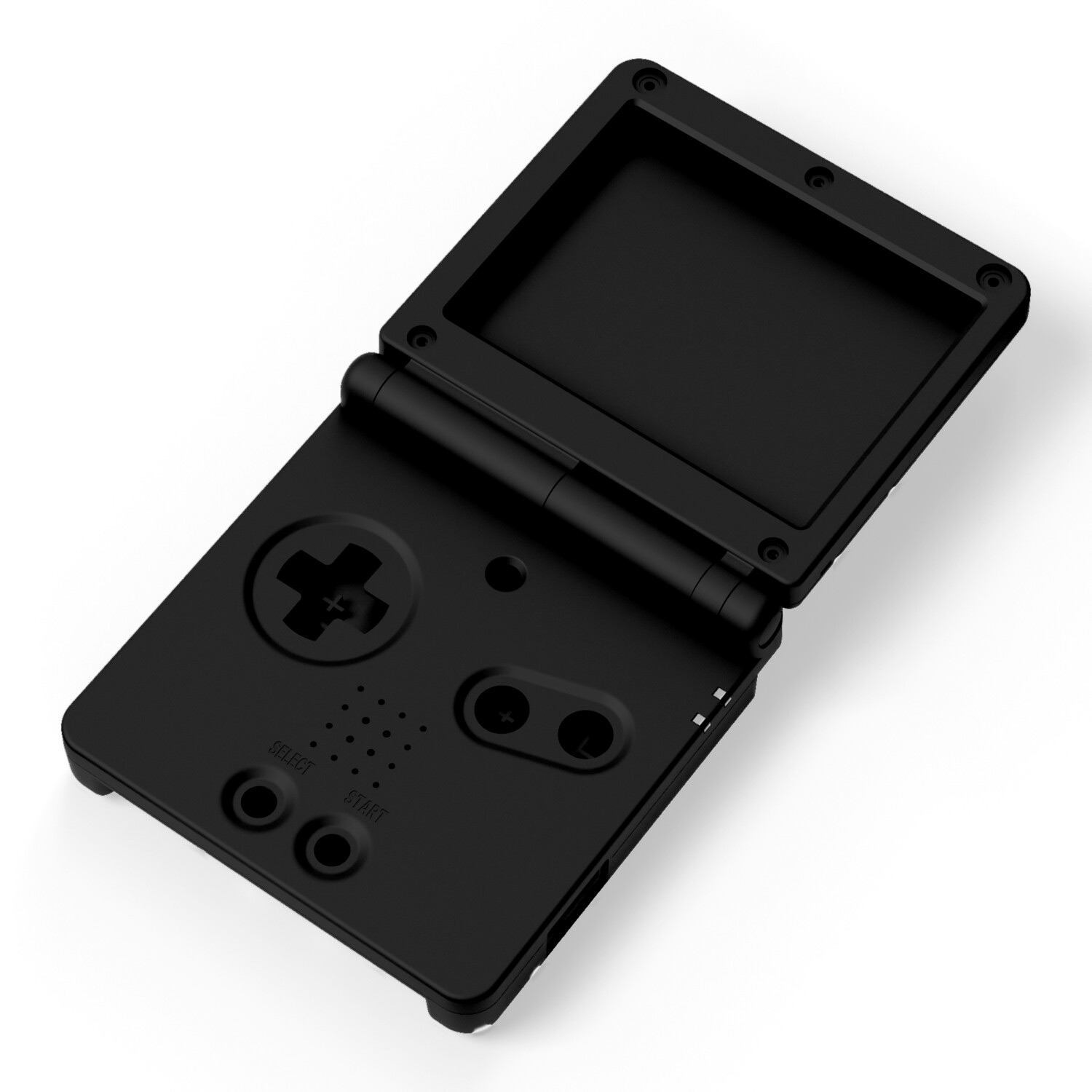 Game Boy Advance SP Shell (Solid Black)