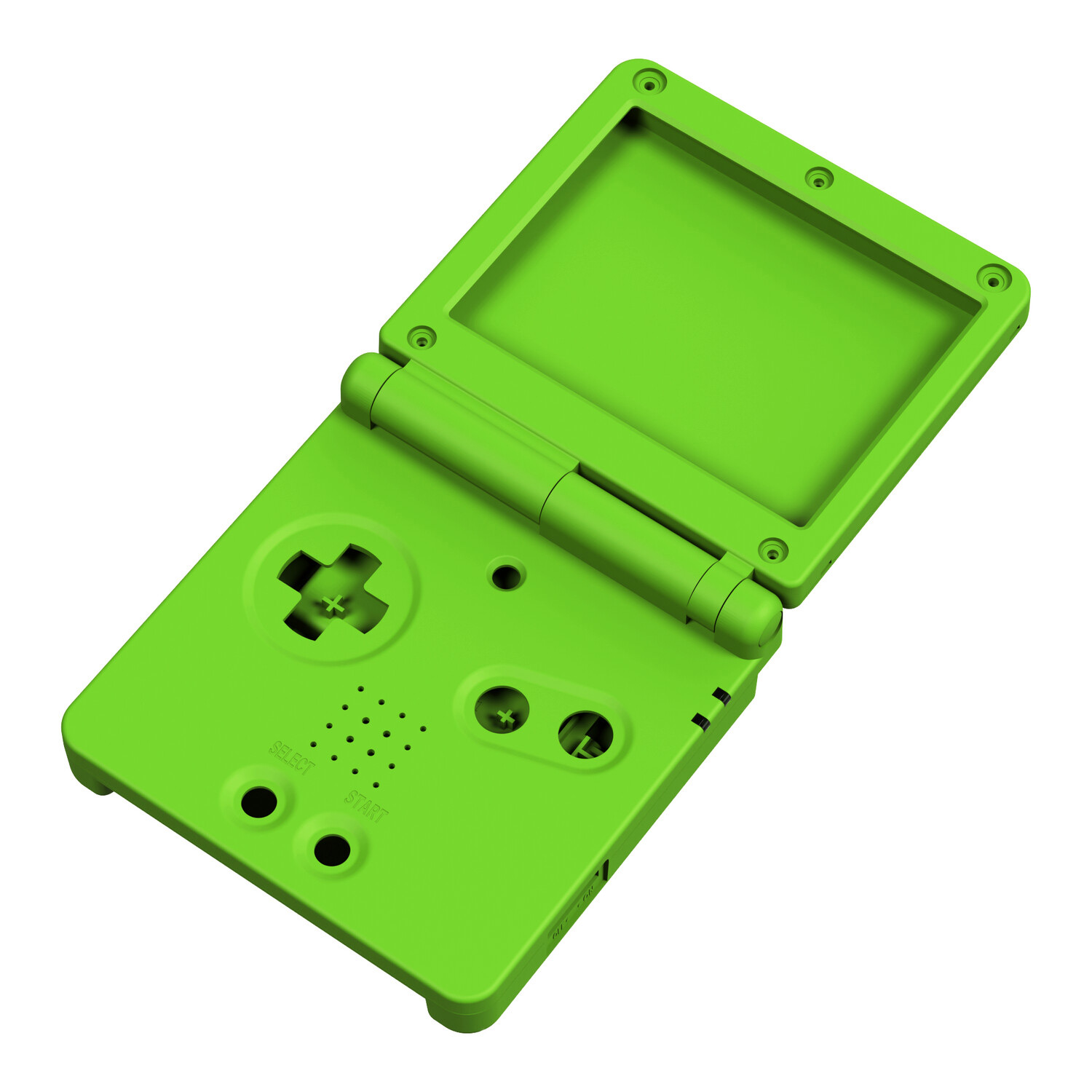 Gehäuse (Solid Green) für Game Boy Advance SP