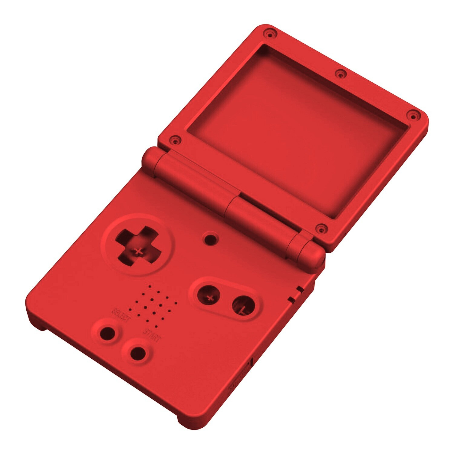 Gehäuse (Solid Red) für Game Boy Advance SP