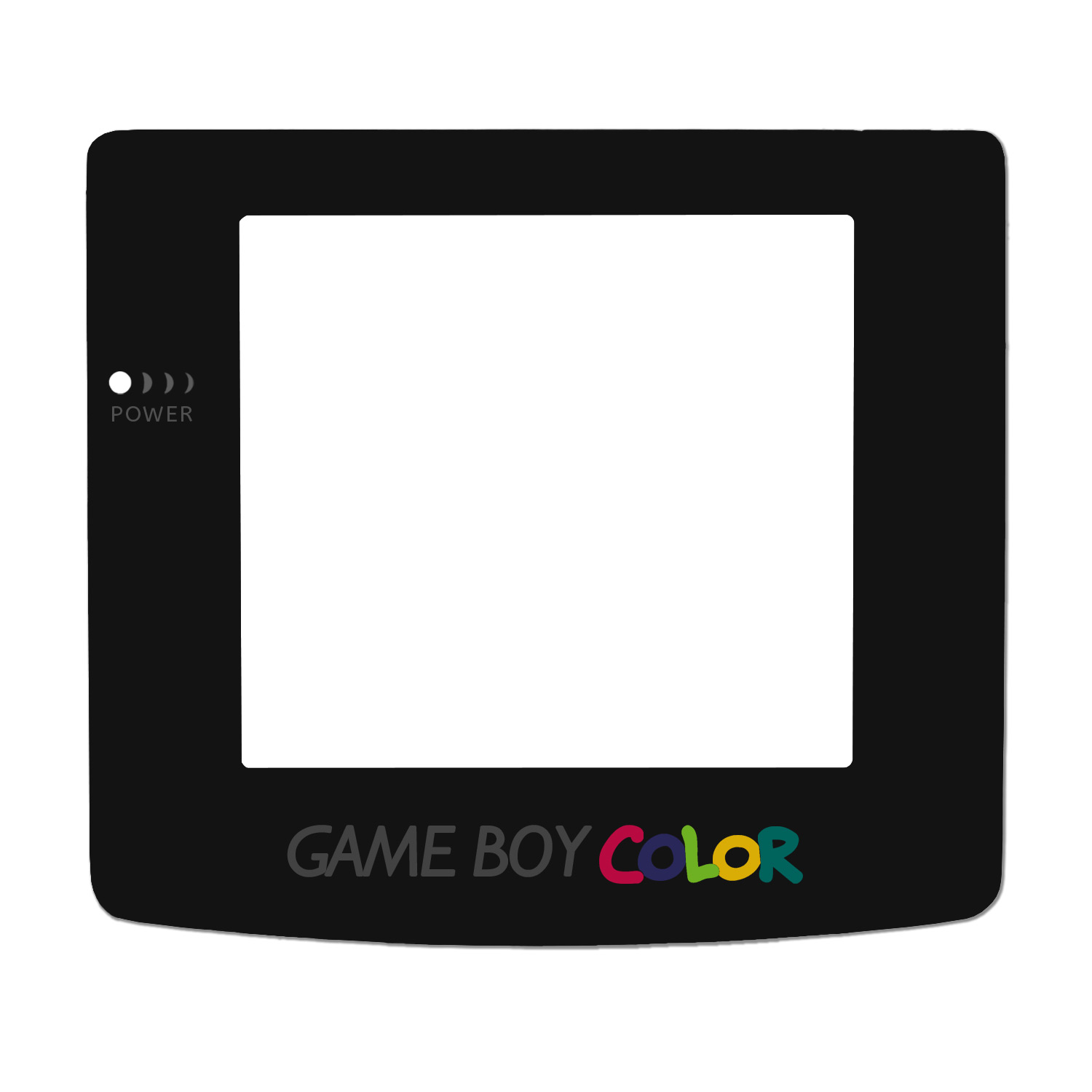 Game Boy Color Display Scheibe (Dunkel Grau)
