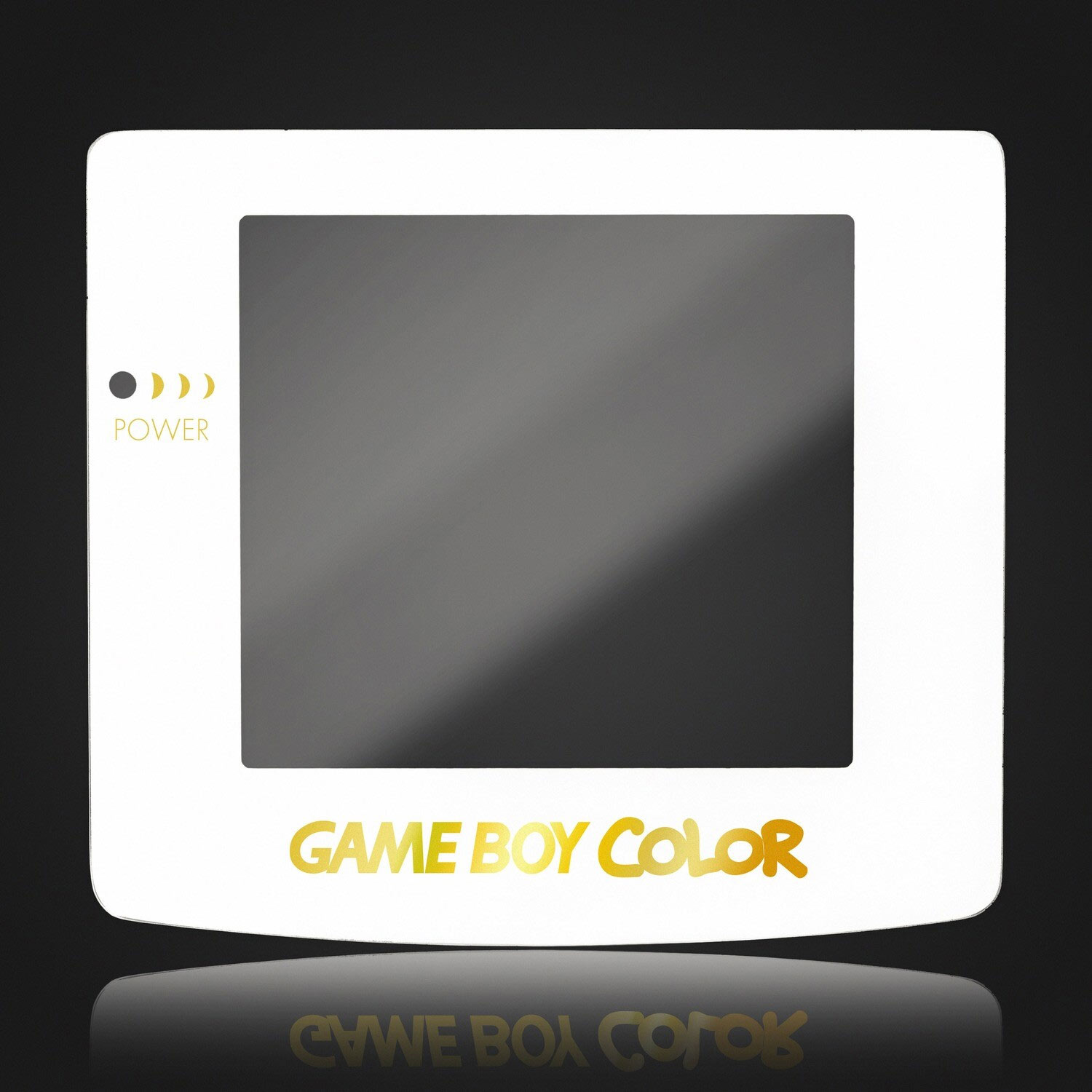 Game Boy Color Glas Scheibe (Weiß Gold)