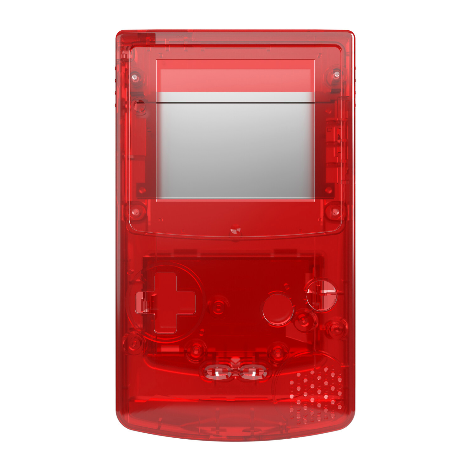 Game Boy Color Gehäuse (Clear Red)