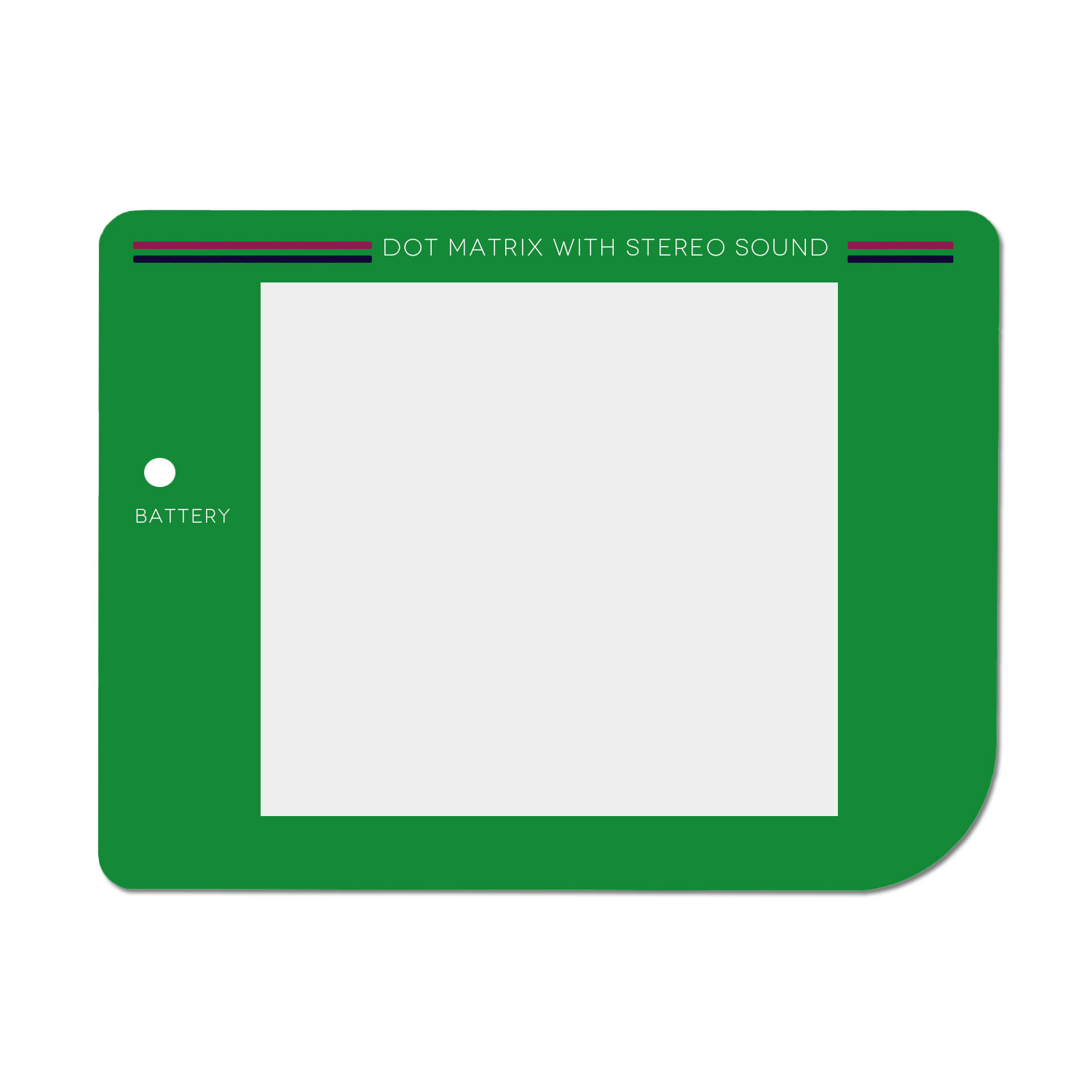 Kunststoff Scheibe (Grün) für Game Boy Classic