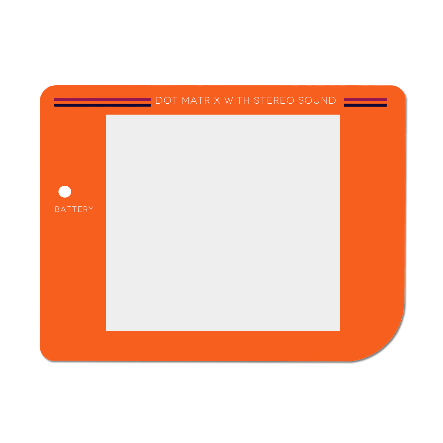 Kunststoff Scheibe (Orange) für Game Boy Classic