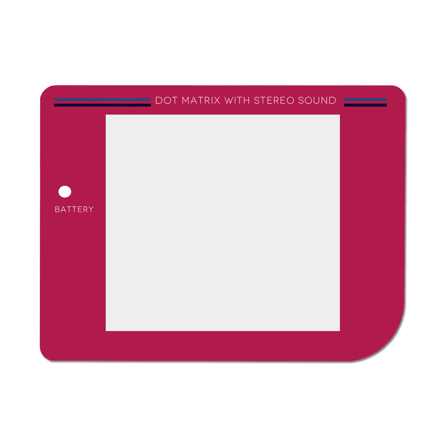 Kunststoff Scheibe (Pink) für Game Boy Classic