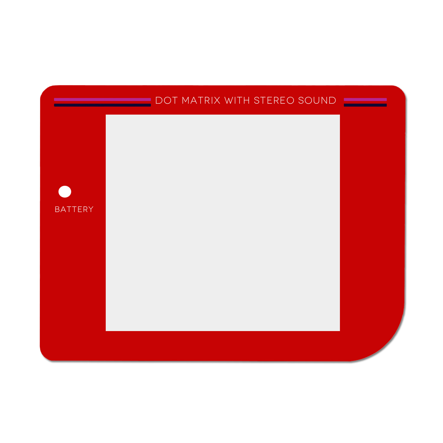 Kunststoff Scheibe (Rot) für Game Boy Classic