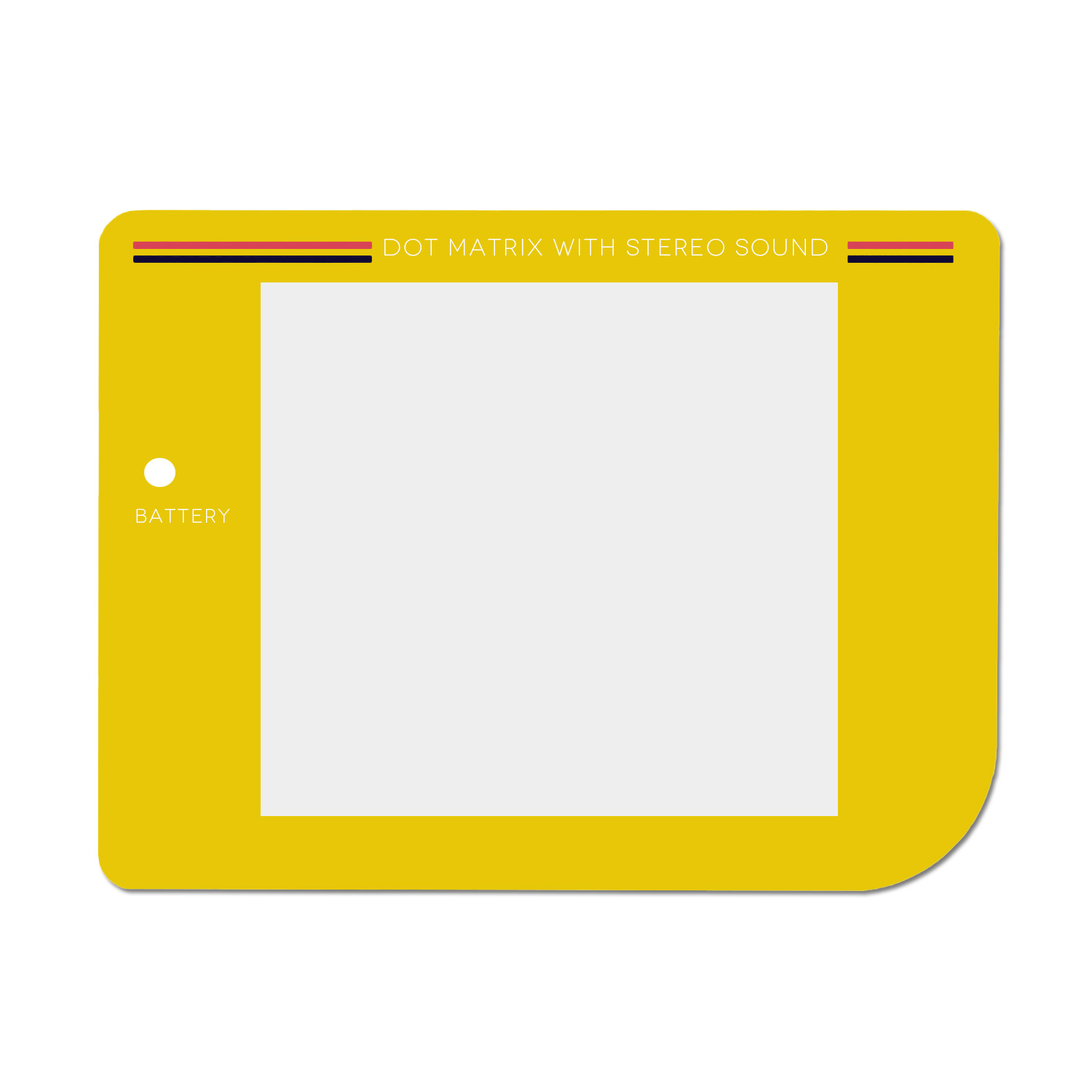 Kunststoff Scheibe (Gelb) für Game Boy Classic