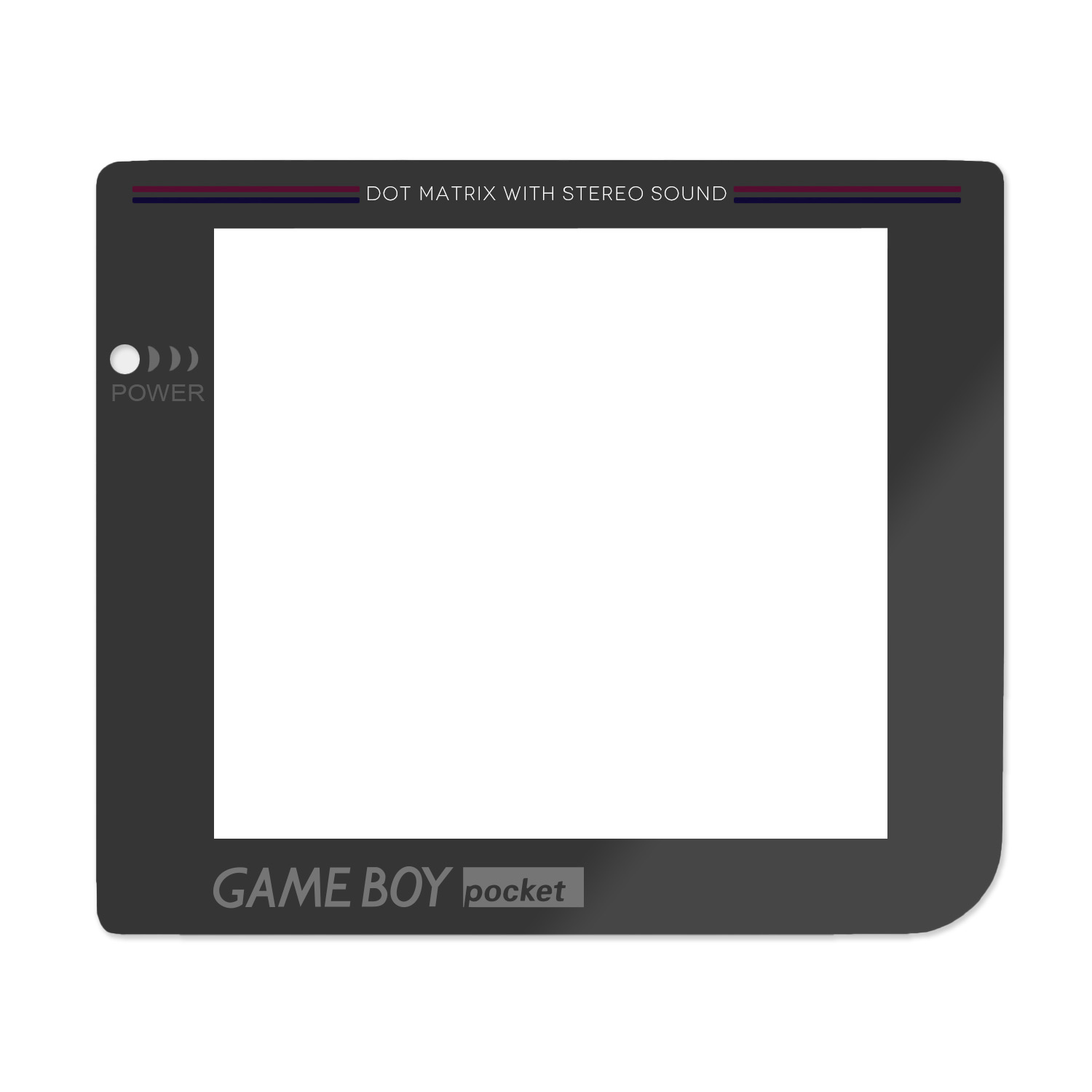 FunnyPlaying Display Scheibe aus gehärtetem Glas, Variante: mit Power LED Aussparung (DMG)