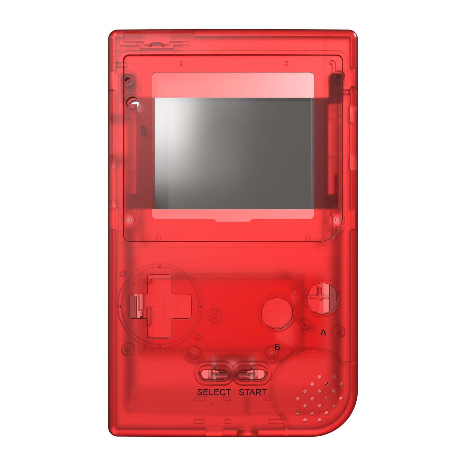 Game Boy Pocket Shell (Clear Red)