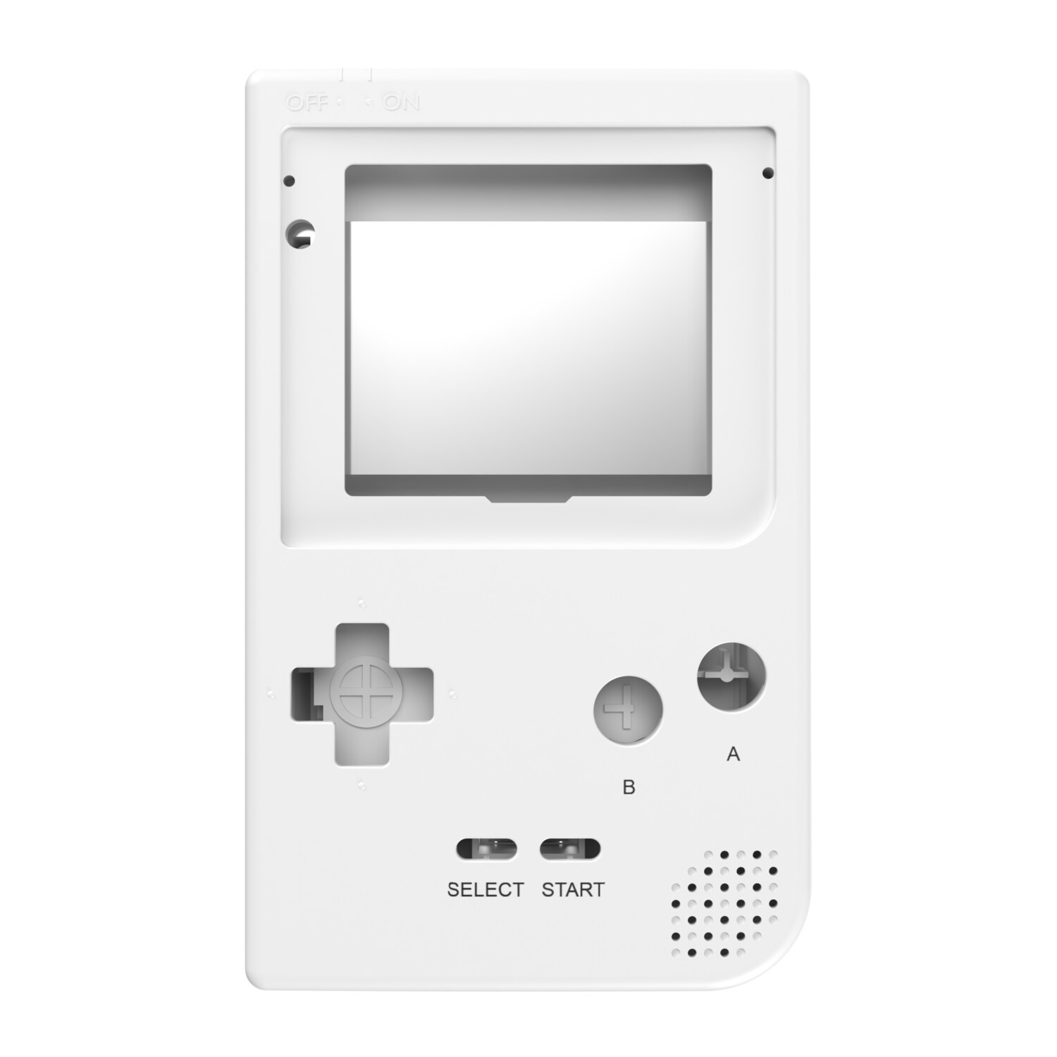 Gehäuse (Pure White) für Game Boy Pocket
