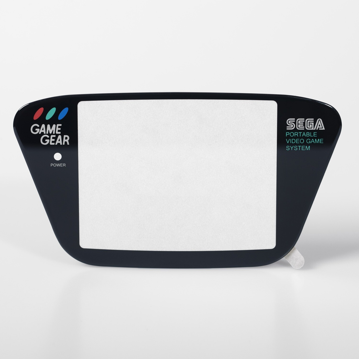 RetroSix Echtglas Display Scheibe für Game Gear (Schwarz)