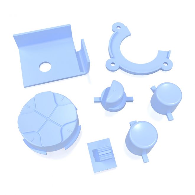 Game Gear Buttons in Light Blue Fast Delivery