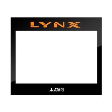 Glas Scheibe (Schwarz) für Atari Lynx I