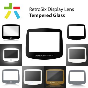 RetroSix Display Scheibe aus gehärtetem Glas für Game Boy Advance