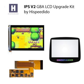 Hispeedido IPS  V2 LCD Upgrade Kit für Game Boy Advance
