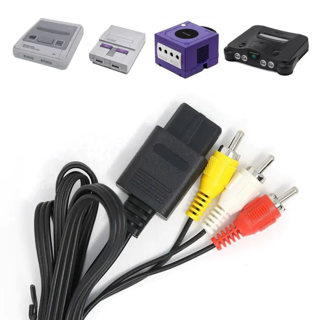Multi AV Composite Kabel fur Super Nintendo GameCube N64