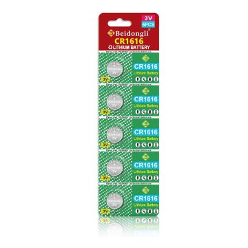 5 x CR1616 button cell batteries for game modules, perfect for battery holders