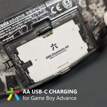 RetroSix CleanJuice AA USB-C Pack for GameBoy Advance