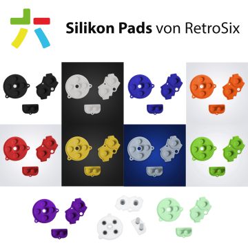 RetroSix rubber pads for Game Boy Advance