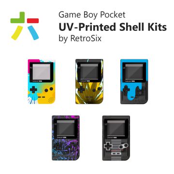 RetroSix IPS Q5 UV-Print Shell Set for Game Boy Pocket