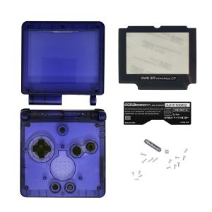 Game Boy Advance SP Gehäuse (Clear Blue)