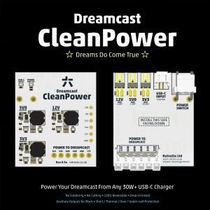 SEGA Dreamcast CleanPower USB-C Mod