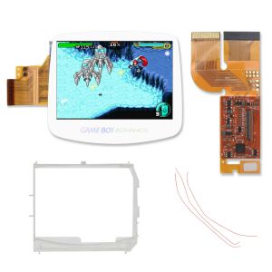Game Boy Advance IPS 3.0 gelamineerde kit (Wit)
