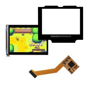 Game Boy Advance SP IPS V2 LCD Screen Kit (Black)