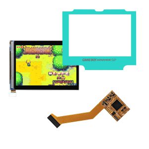 Game Boy Advance SP IPS V2 LCD Screen Kit (Blau)