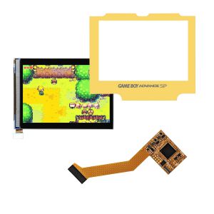 Game Boy Advance SP IPS V2 LCD Scherm Kit (Geel)