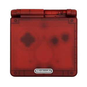 Game Boy Advance SP Gehäuse (Clear Red)