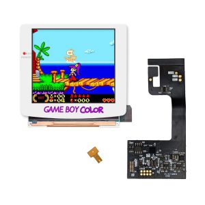 Game Boy Color Retro Pixel 2.0 IPS (Weiß laminiert)